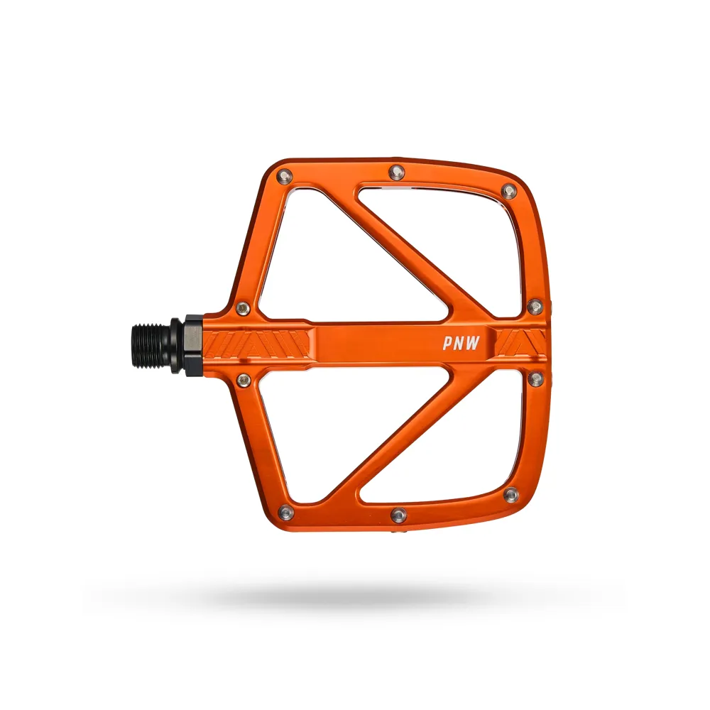uPRISE Bikes Pnw PNW Loam Gen 2 Flat MTB Pedals - Blood Orange | Price match, 365 day return s, 18-Month Warranty, Finance Available & Free UK Delivery