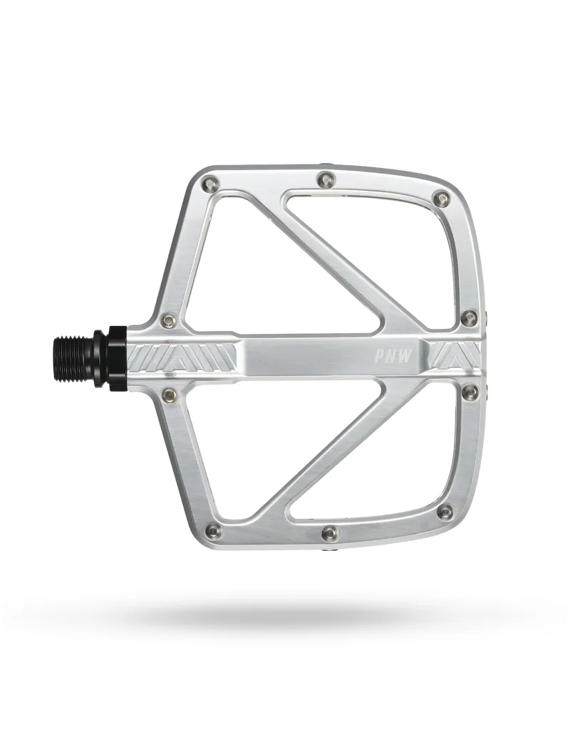 PNW Loam Gen 2 Flat MTB Pedals - Lightning Silver
