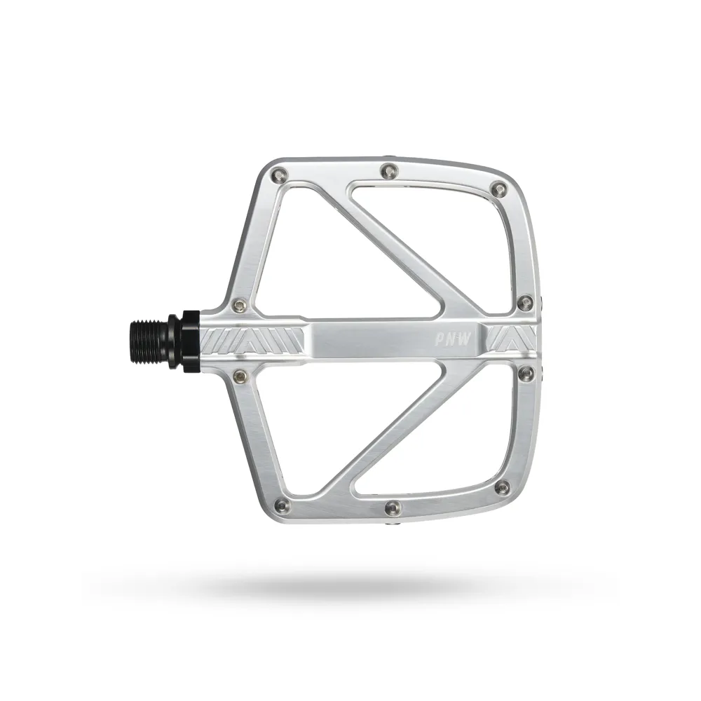uPRISE Bikes Pnw PNW Loam Gen 2 Flat MTB Pedals - Lightning Silver | Price match, 365 day return s, 18-Month Warranty, Finance Available & Free UK Delivery