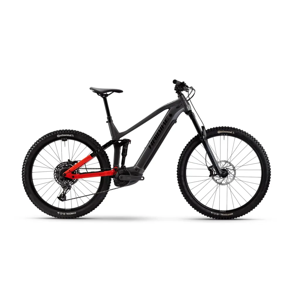 uPRISE Bikes Haibike Allmtn 4 27.5/29er 2025 Electric Mountain Bike - Silver/Red | Price match, 365 day return s, 18-Month Warranty, Finance Available & Free UK Delivery