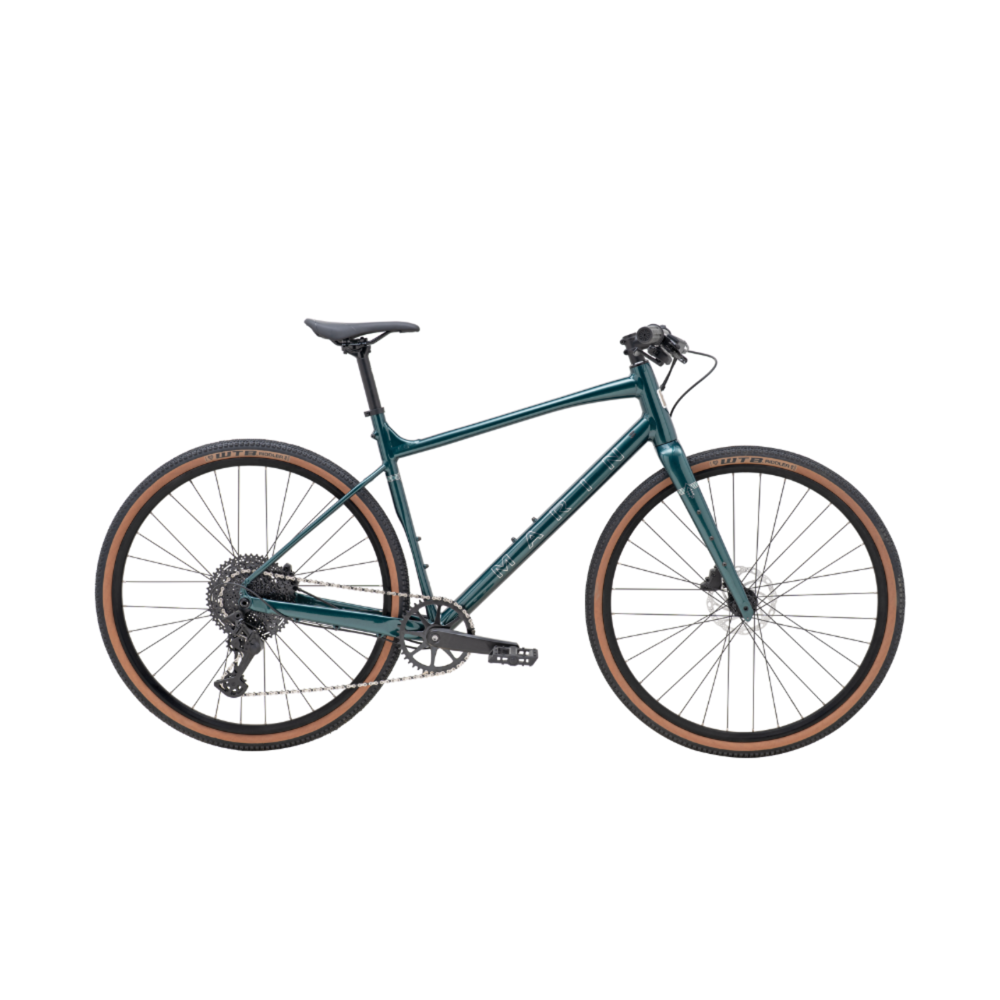 uPRISE Bikes Marin DSX 1 2026 Flat Bar Gravel Bike - Green/Silver | Price match, 365 day return s, 18-Month Warranty, Finance Available & Free UK Delivery