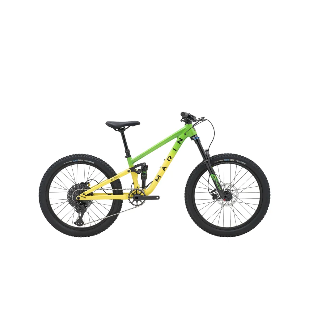 uPRISE Bikes Marin Rift Zone Jr 24w 2026 Kids Mountain Bike - Green/Yellow Fade | Price match, 365 day returns, 18-Month Warranty, Finance Available & Free UK Delivery