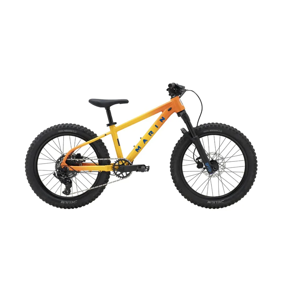 uPRISE Bikes Marin San Quentin Jr 20w 2026 Kids Mountain Bike - Yellow/Orange | Price match, 365 day return s, 18-Month Warranty, Finance Available & Free UK Delivery