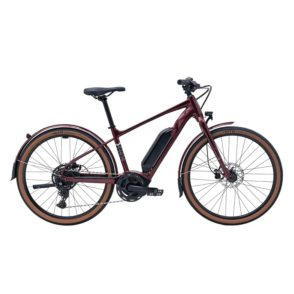 uPRISE Bikes Marin Sausalito E1 2026 Electric Hybrid Bike - Maroon | Price match, 365 day return s, 18-Month Warranty, Finance Available & Free UK Delivery