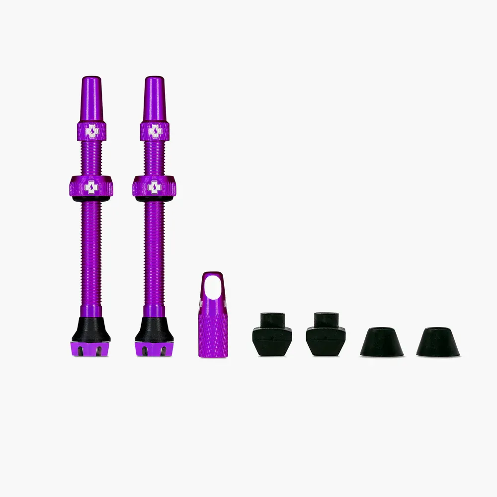uPRISE Bikes Muc-Off Tubeless Valves V2 - 44mm - Purple | Price match, 365 day returns, 18-Month Warranty, Finance Available & Free UK Delivery