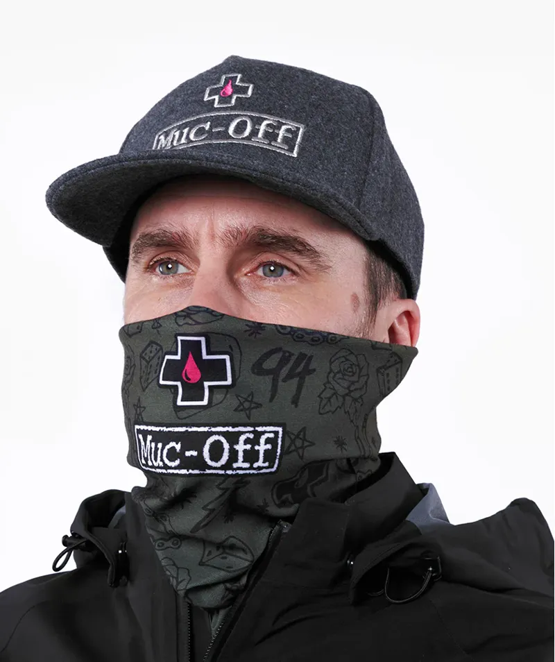 Muc-Off Lightweight Neck Gaiter - Punk Green-1