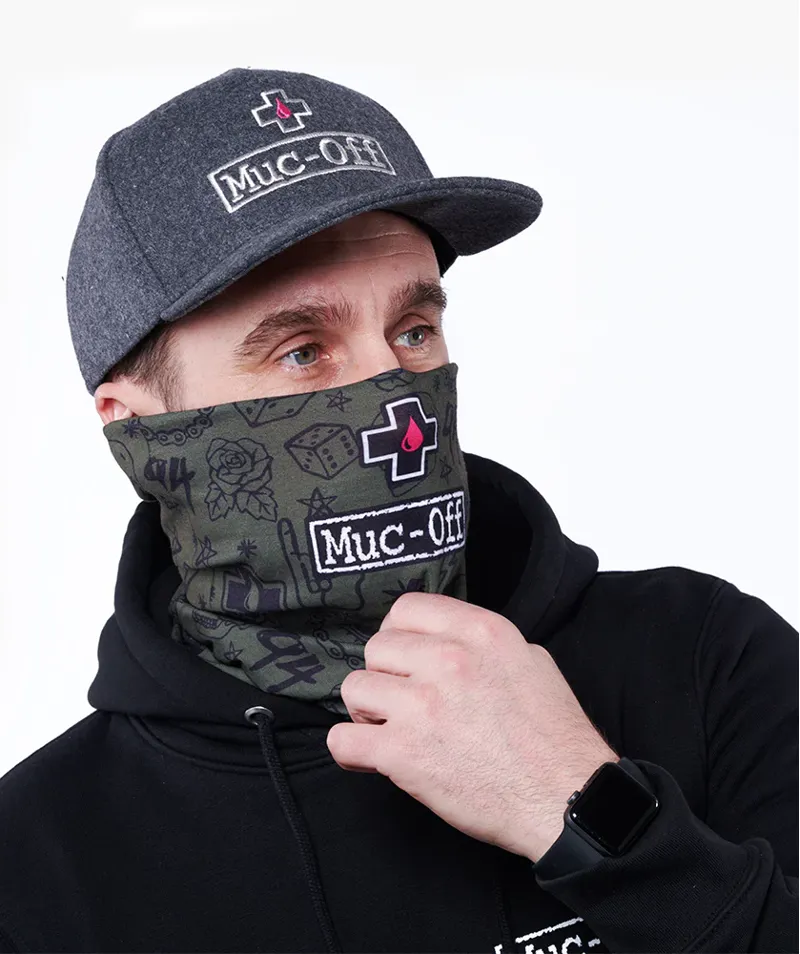 Muc-Off Lightweight Neck Gaiter - Punk Green-4