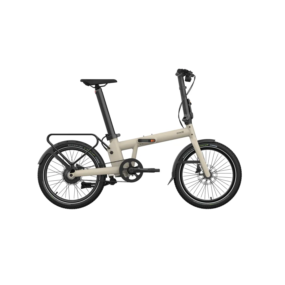 uPRISE Bikes Eovolt Afternoon Pro 20w 2024 Folding E-Bike - Taupe | Price match, 365 day return s, 18-Month Warranty, Finance Available & Free UK Delivery