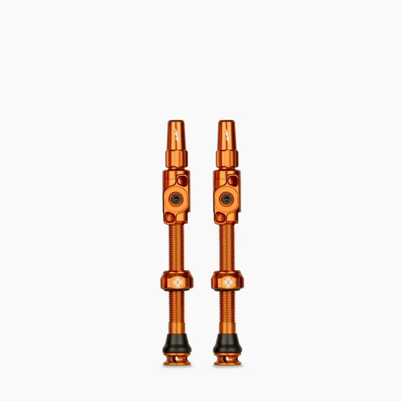 Muc-Off Big Bore Lite Lite Tubeless Valves - Large 45mm - Orange