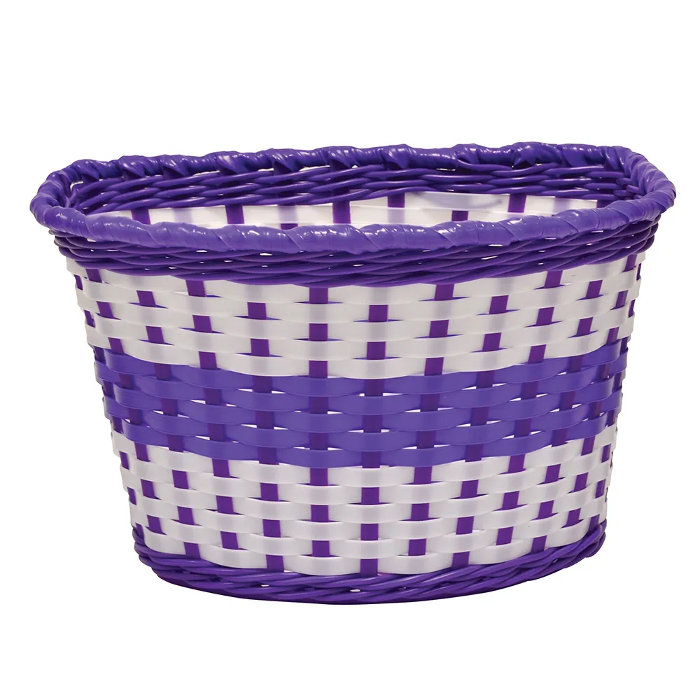 uPRISE Bikes Oxford Junior Woven Basket - Lilac | Price match, 365 day return s, 18-Month Warranty, Finance Available & Free UK Delivery