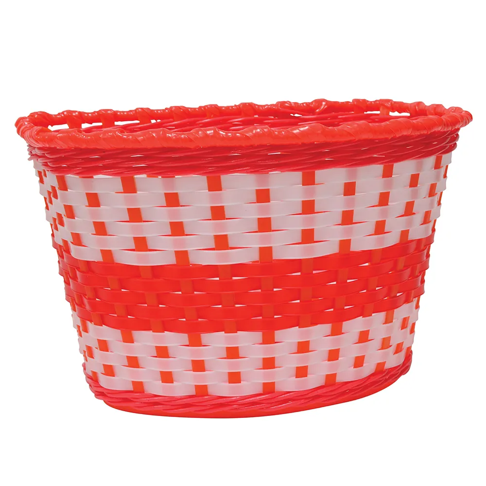 uPRISE Bikes Oxford Junior Woven Basket - Red | Price match, 365 day return s, 18-Month Warranty, Finance Available & Free UK Delivery