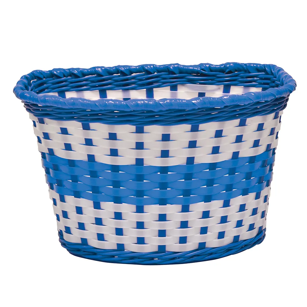 uPRISE Bikes Oxford Junior Woven Basket - Blue | Price match, 365 day return s, 18-Month Warranty, Finance Available & Free UK Delivery