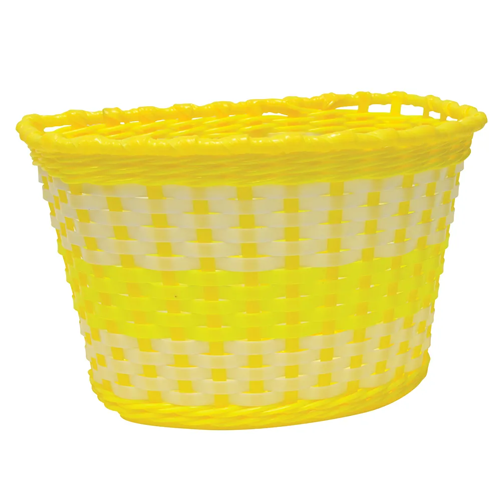 uPRISE Bikes Oxford Junior Woven Basket - Yellow | Price match, 365 day return s, 18-Month Warranty, Finance Available & Free UK Delivery