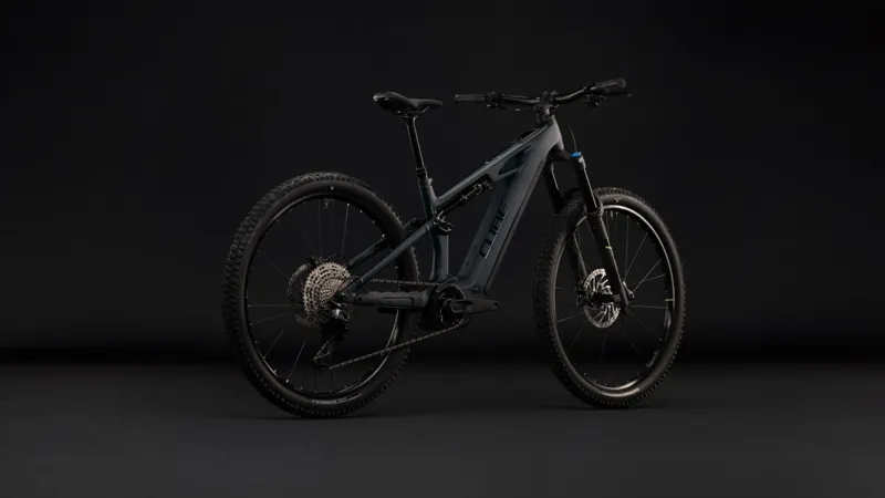 Cube Stereo Hybrid One44 HPC Race 800wh 2027 Electric MTB - Coal/Green-2