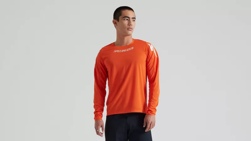 Specialized Gravity Men's Long Sleeve Jersey - Fiery Red-1