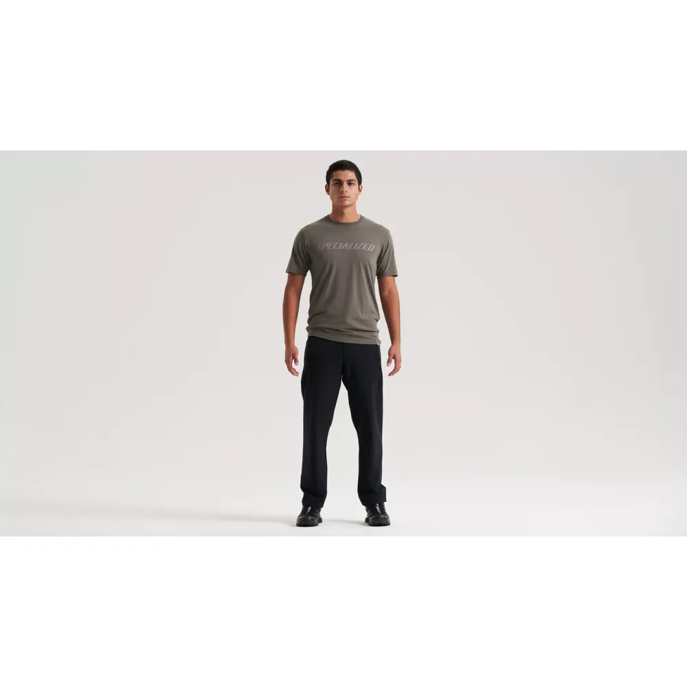 uPRISE Bikes Specialized Wordmark Men's Short Sleeve T- Shirt - Oak Green | Price match, 365 day return s, 18-Month Warranty, Finance Available & Free UK Delivery