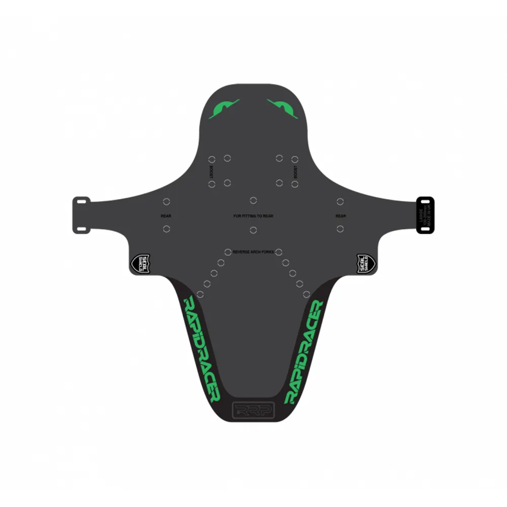 uPRISE Bikes RRP Enduroguard Front Mudguard - Large - Green | Price match, 365 day return s, 18-Month Warranty, Finance Available & Free UK Delivery