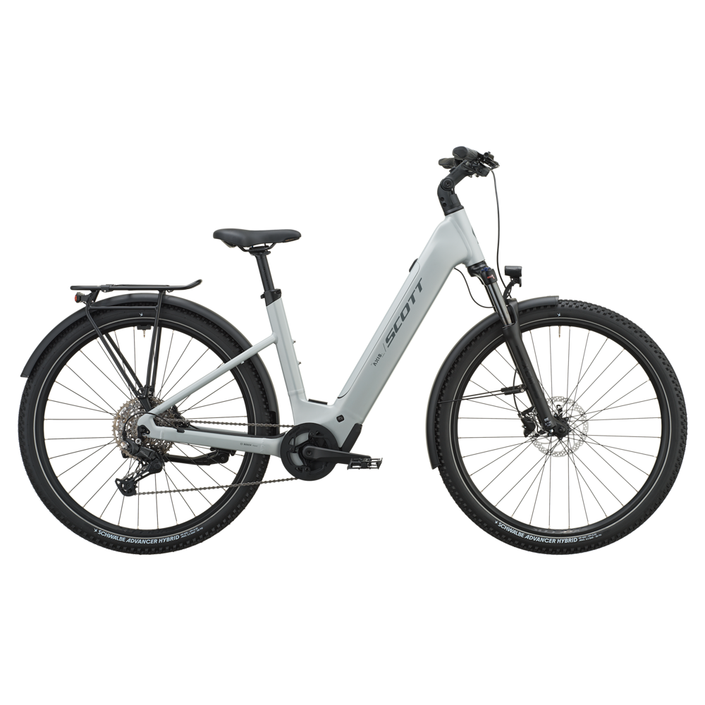 uPRISE Bikes Scott Axis 30 Wave 540wh 2027 Electric Hybrid Bike - Cloud Grey | Price match, 365 day returns, 18-Month Warranty, Finance Available & Free UK Delivery