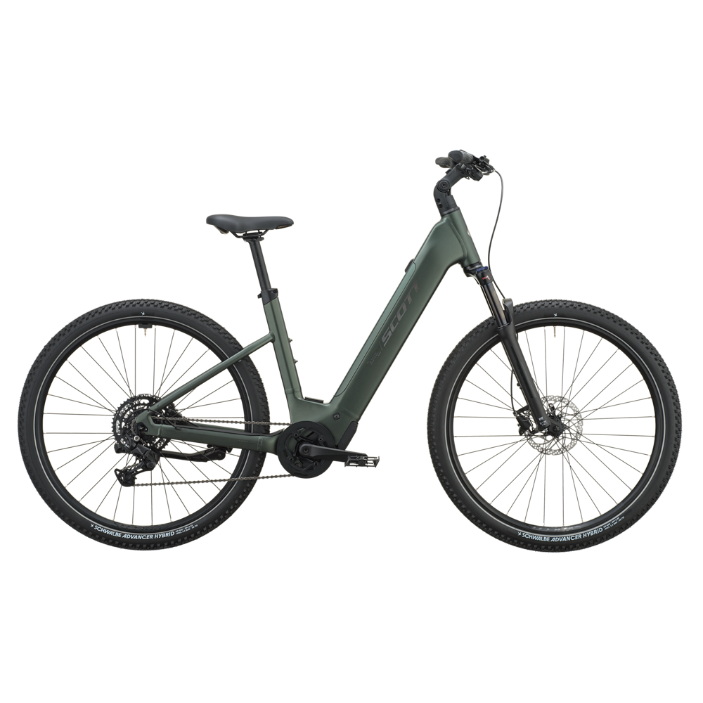uPRISE Bikes Scott Axis 40 Wave 540wh 2027 Electric Hybrid Bike - Kelp Green | Price match, 365 day returns, 18-Month Warranty, Finance Available & Free UK Delivery
