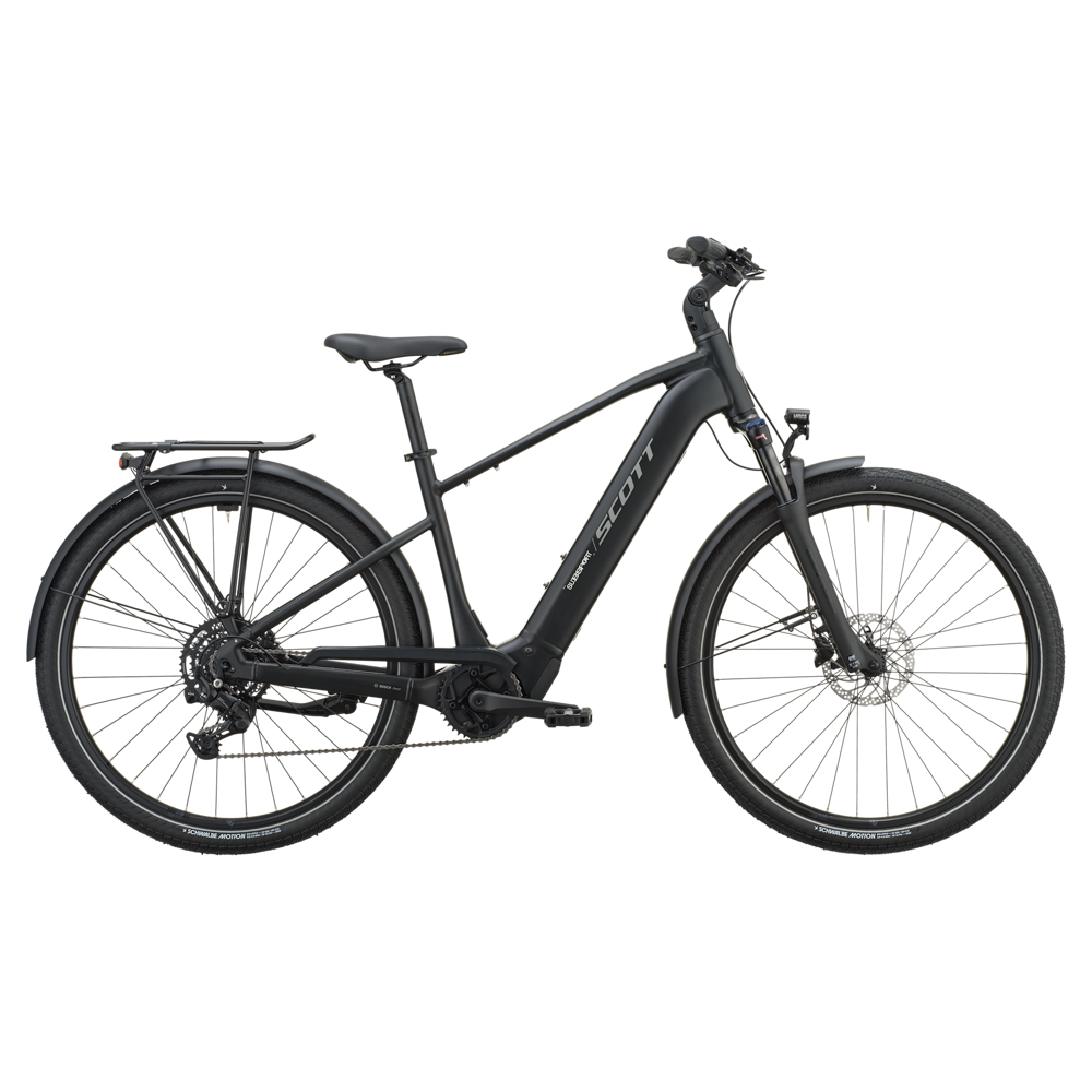 uPRISE Bikes Scott Sub Sport 30 540wh 2027 Electric Hybrid Bike - Black | Price match, 365 day returns, 18-Month Warranty, Finance Available & Free UK Delivery