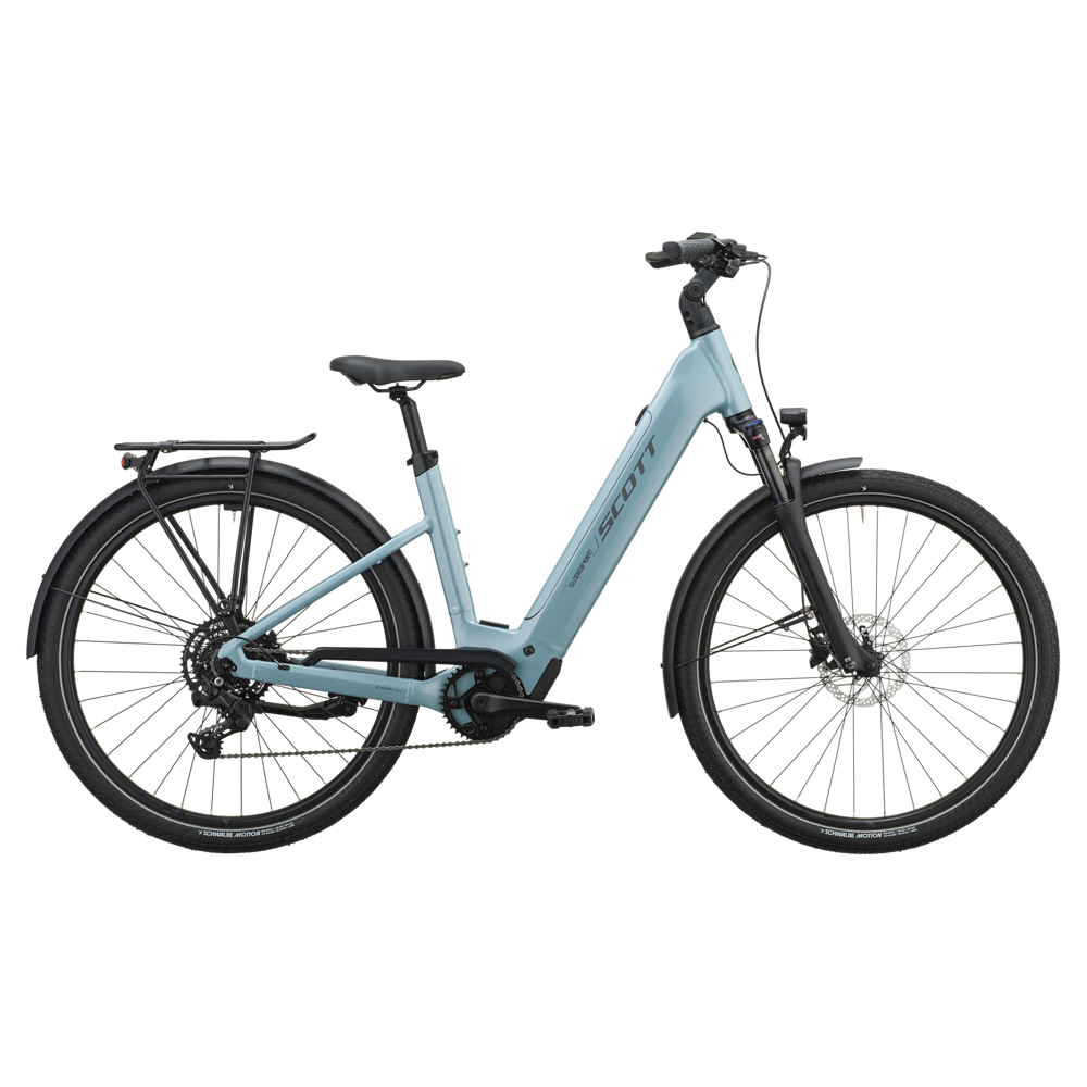 uPRISE Bikes Scott Sub Sport 30 Wave 540wh 2027 Electric Hybrid Bike - Sterling Blue | Price match, 365 day returns, 18-Month Warranty, Finance Available & Free UK Delivery