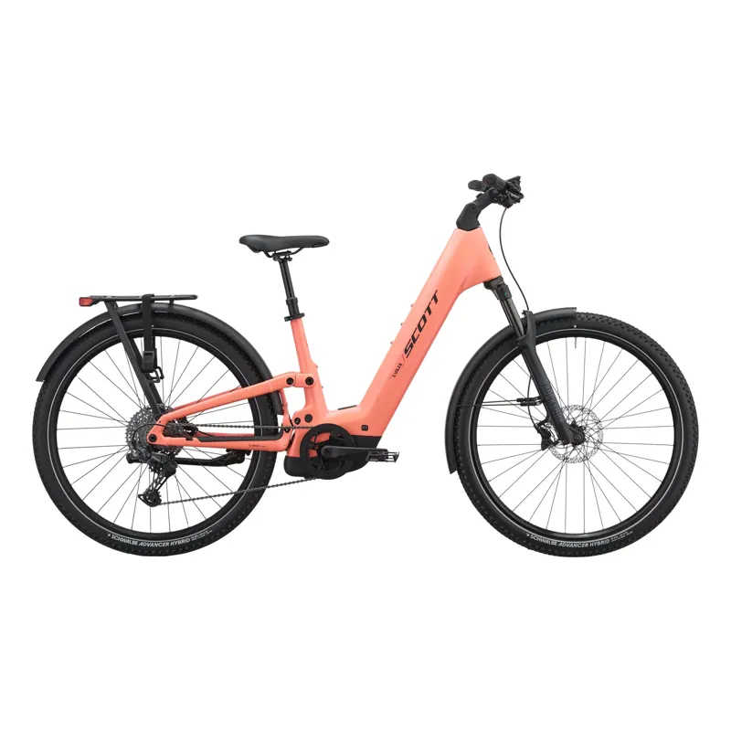 Scott E-Ville 10 SUV 800wh 2027 Electric Hybrid Bike - Peach Pink