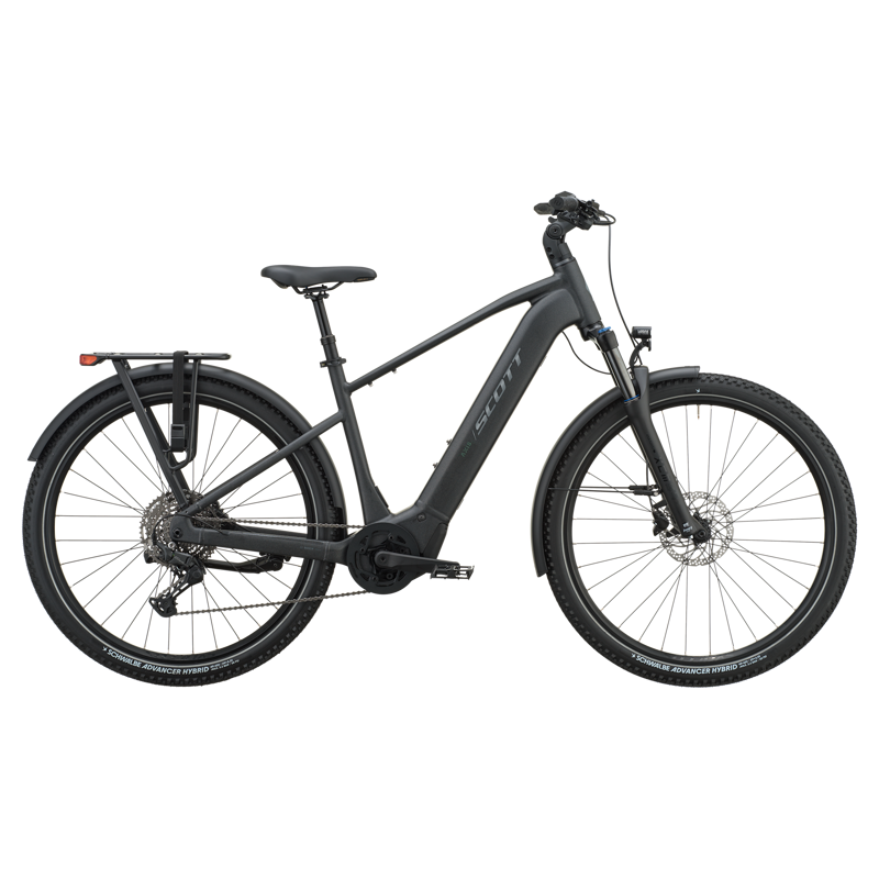 Scott Axis 20 720wh 2027 Electric Hybrid Bike - Granite Black