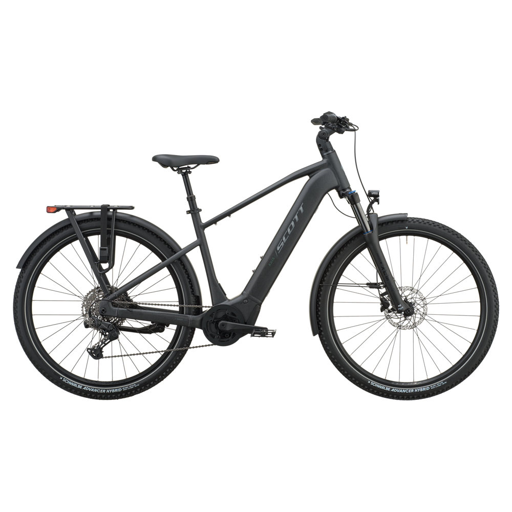 uPRISE Bikes Scott Axis 20 720wh 2027 Electric Hybrid Bike - Granite Black | Price match, 365 day returns, 18-Month Warranty, Finance Available & Free UK Delivery
