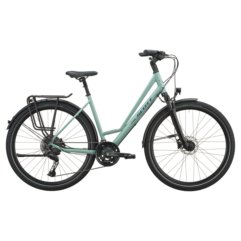 uPRISE Bikes Scott Vitess 10 Wave 2027 Hybrid Bike - Willow Green | Price match, 365 day returns, 18-Month Warranty, Finance Available & Free UK Delivery