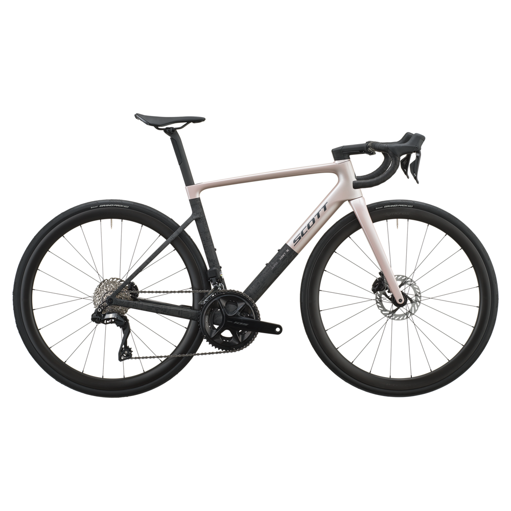 uPRISE Bikes Scott Addict RC 30 2027 Carbon Road Bike - Champagne Pink/Carbon Black | Price match, 365 day returns, 18-Month Warranty, Finance Available & Free UK Delivery