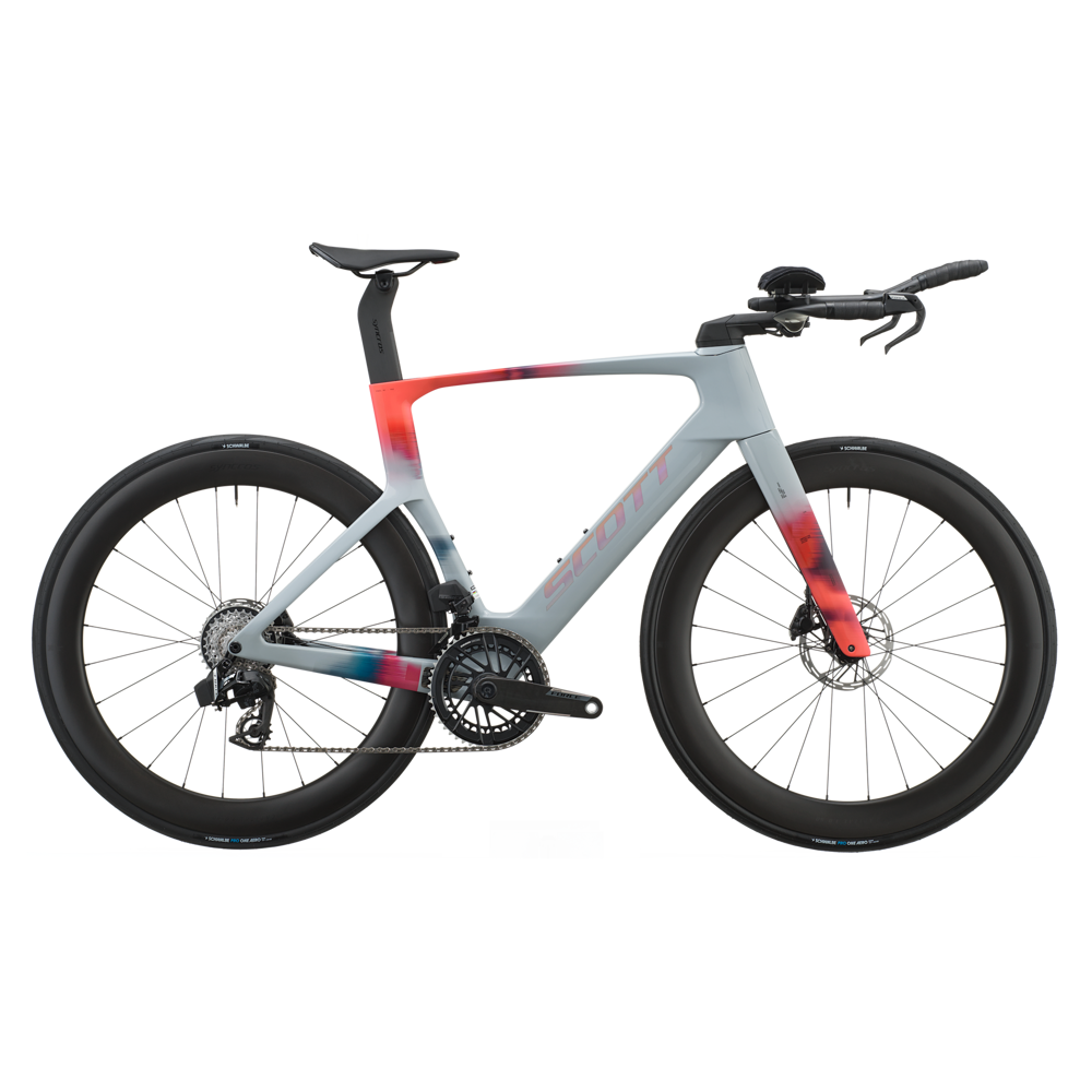 uPRISE Bikes Scott Foil RC TRI 2027 Carbon Triathlon Bike - Narwal Grey/Orange | Price match, 365 day returns, 18-Month Warranty, Finance Available & Free UK Delivery