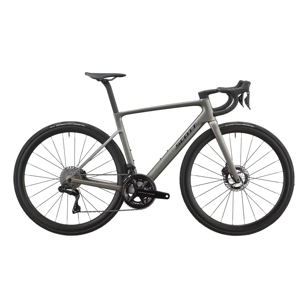 uPRISE Bikes Scott Addict RC Pro 2027 Carbon Road Bike - Tungsten Grey | Price match, 365 day returns, 18-Month Warranty, Finance Available & Free UK Delivery