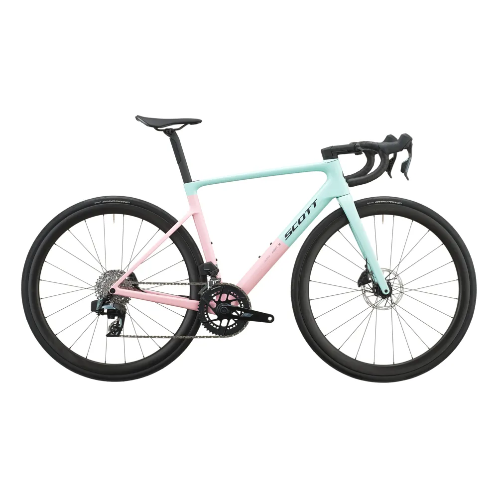 uPRISE Bikes Scott Addict RC 25 2027 Carbon Road Bike - Gelato Blue/Gelato Pink | Price match, 365 day returns, 18-Month Warranty, Finance Available & Free UK Delivery