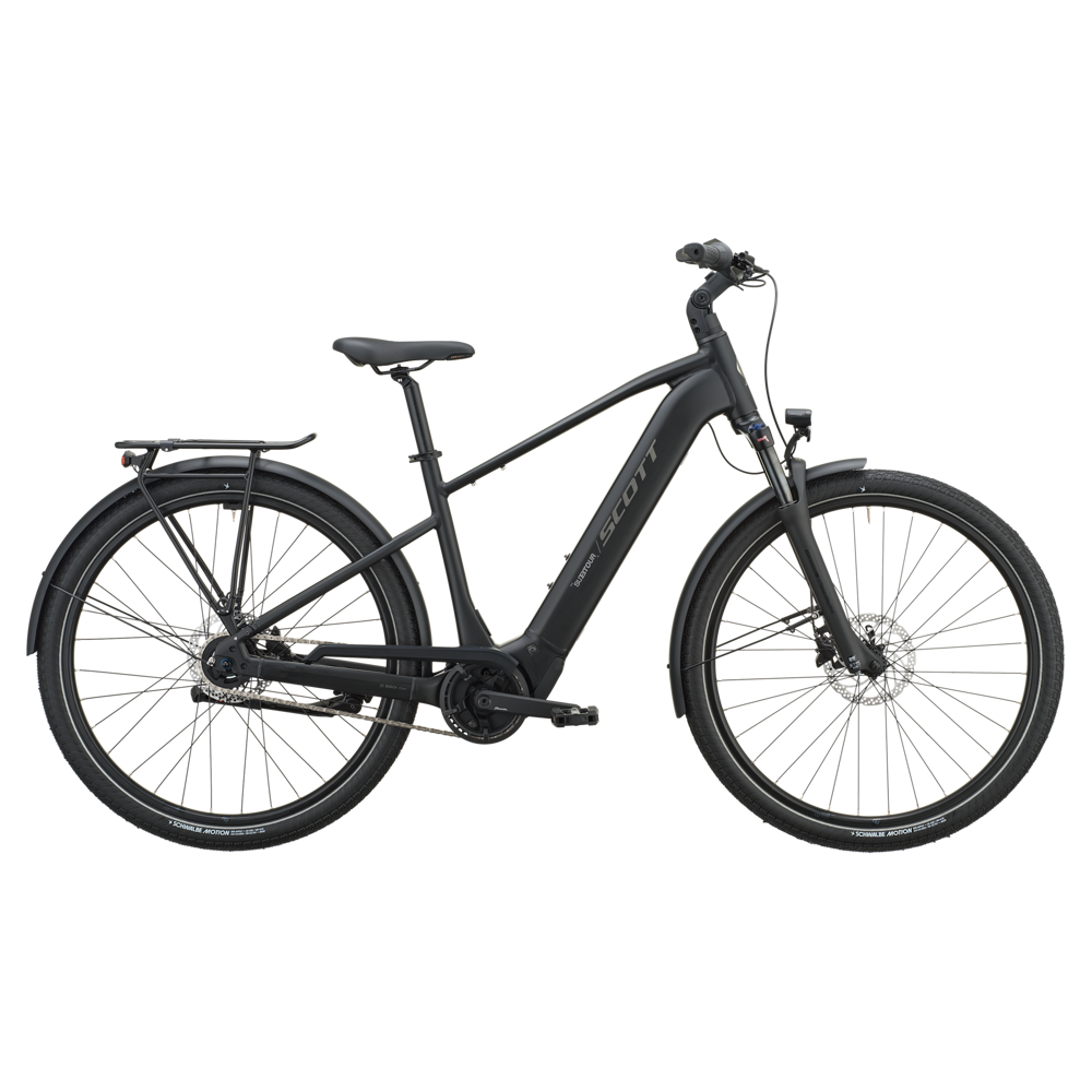 uPRISE Bikes Scott Sub Tour 50 540wh 2027 Electric Hybrid Bike - Black | Price match, 365 day returns, 18-Month Warranty, Finance Available & Free UK Delivery