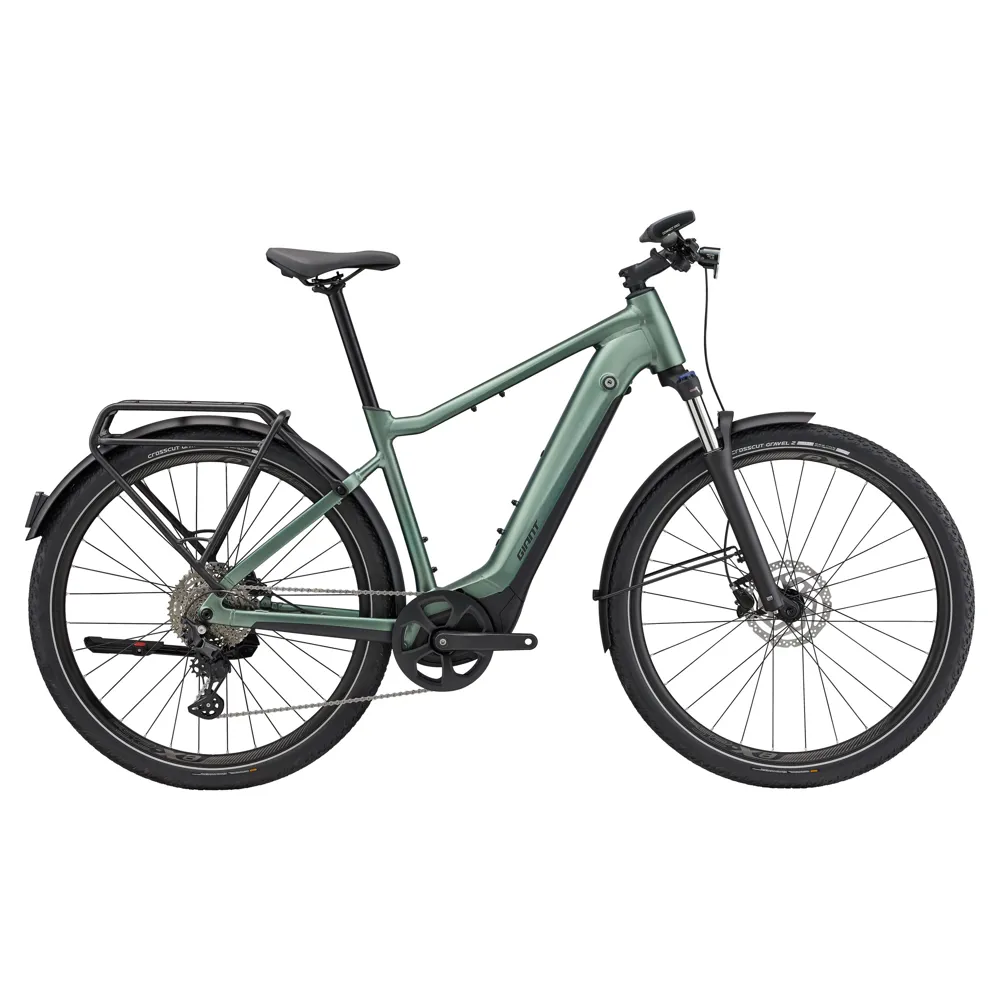 uPRISE Bikes Giant Explore E+ 1 GTS DD Electric Hybrid Bike - Misty Forest | Price match, 365 day return s, 18-Month Warranty, Finance Available & Free UK Delivery