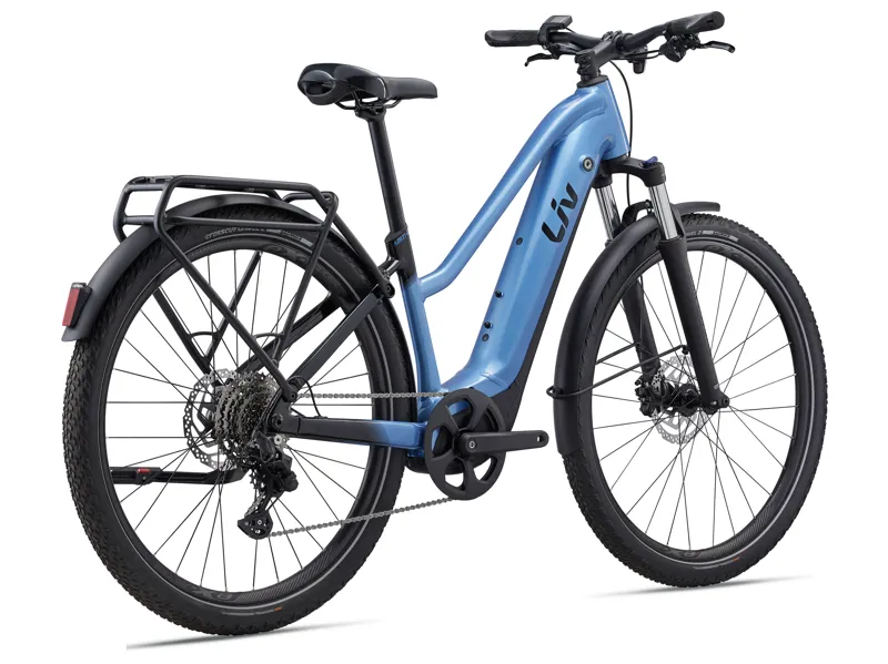 Liv Amiti-E+ 1 Women's Electric Hybrid Bike - Estoril Blue - Medium-1