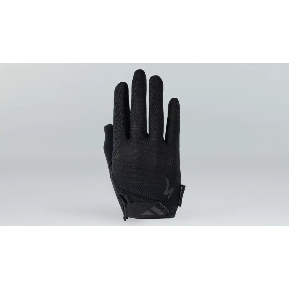 uPRISE Bikes Specialized Body Geometry Sport Gel Long Finger Gloves - Black | Price match, 365 day return s, 18-Month Warranty, Finance Available & Free UK Delivery