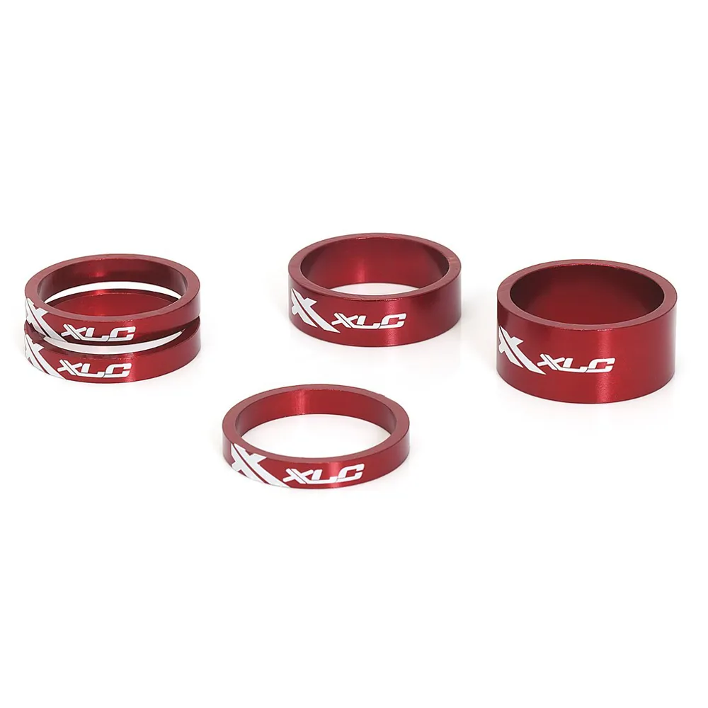 uPRISE Bikes XLC 11/8 Ahead Spacer Set - Red | Price match, 365 day return s, 18-Month Warranty, Finance Available & Free UK Delivery