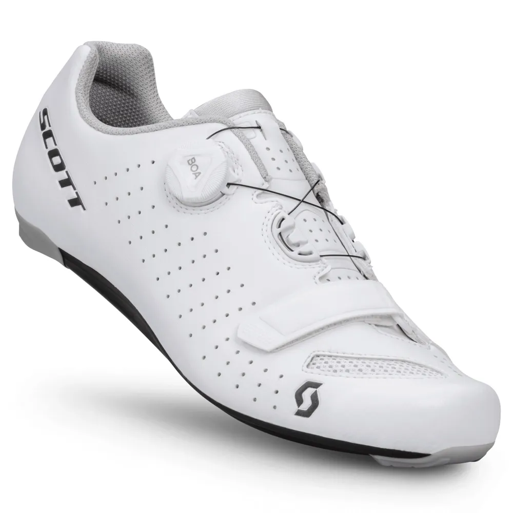 uPRISE Bikes Scott Comp Boa Road Shoes - White/Black | Price match, 365 day returns, 18-Month Warranty, Finance Available & Free UK Delivery