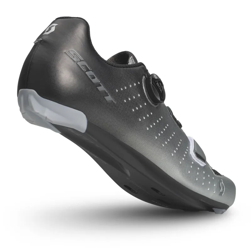 Scott Comp Boa Road Shoes - Black Fade/Metallic Silver-1