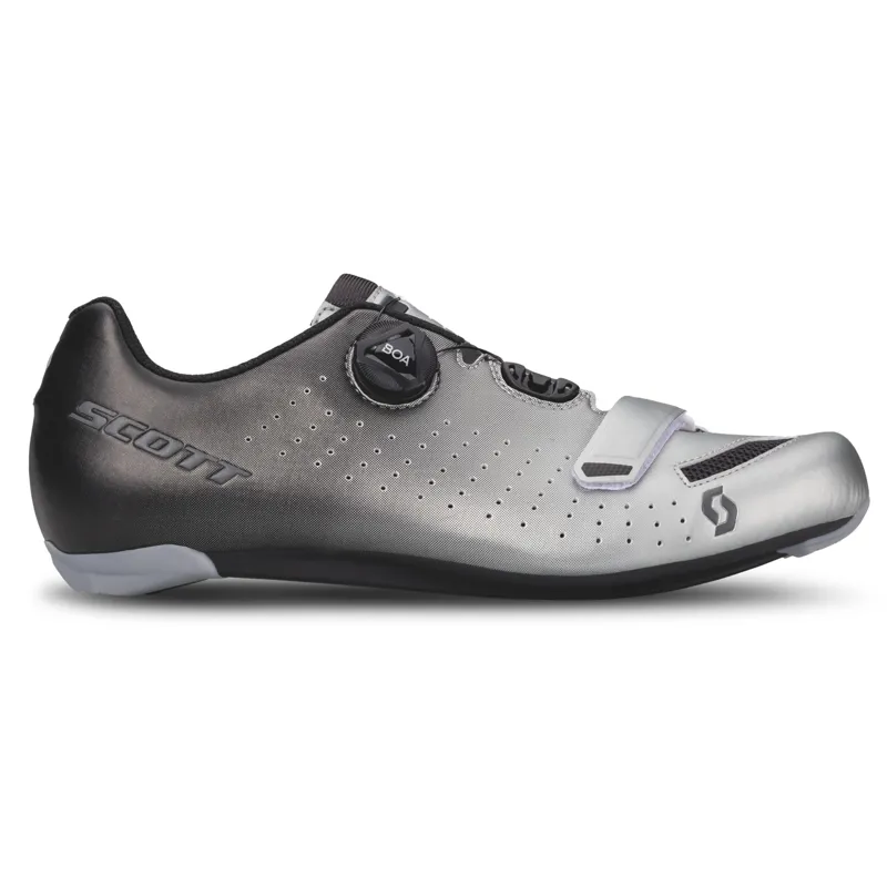 Scott Comp Boa Road Shoes - Black Fade/Metallic Silver-2