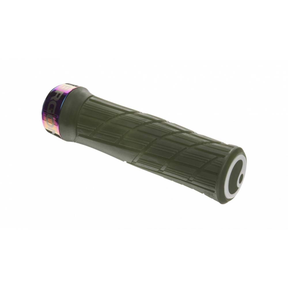 uPRISE Bikes Ergon GE1 Evo Factory MTB Grips - Moss/Oil Slick | Price match, 365 day returns, 18-Month Warranty, Finance Available & Free UK Delivery
