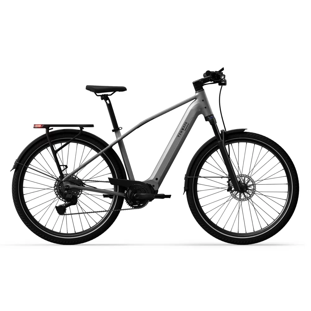 uPRISE Bikes Tenways AGO X Special Edition 2026 Electric Hybrid Bike - 50cm - Starlight Silver | Price match, 365 day returns, 18-Month Warranty, Finance Available & Free UK Delivery