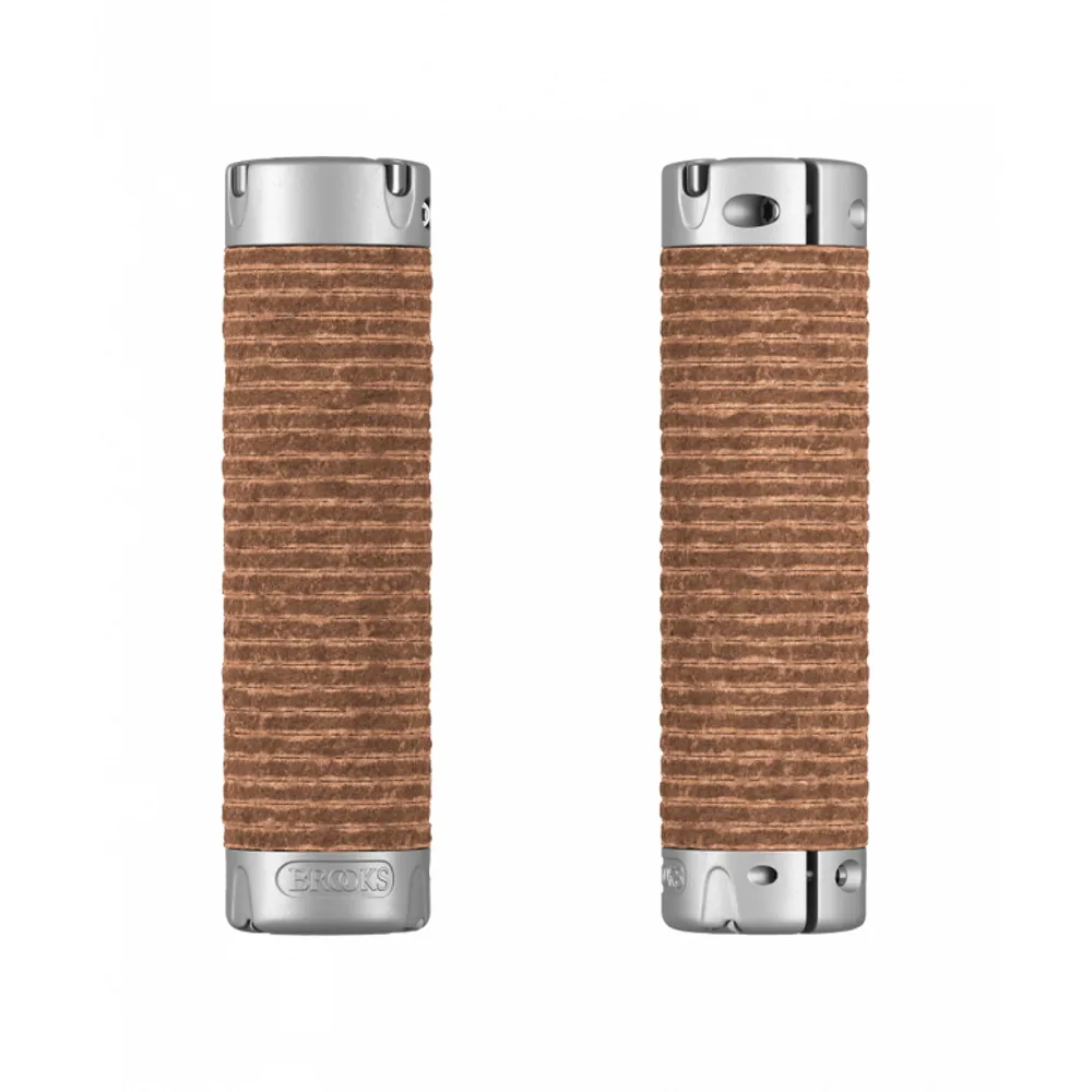uPRISE Bikes Brooks Plump Leather Grips - Honey | Price match, 365 day return s, 18-Month Warranty, Finance Available & Free UK Delivery