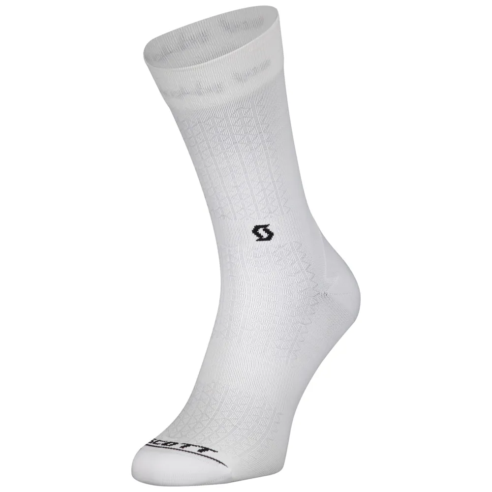 uPRISE Bikes Scott Performance Crew Socks - White/Black | Price match, 365 day return s, 18-Month Warranty, Finance Available & Free UK Delivery