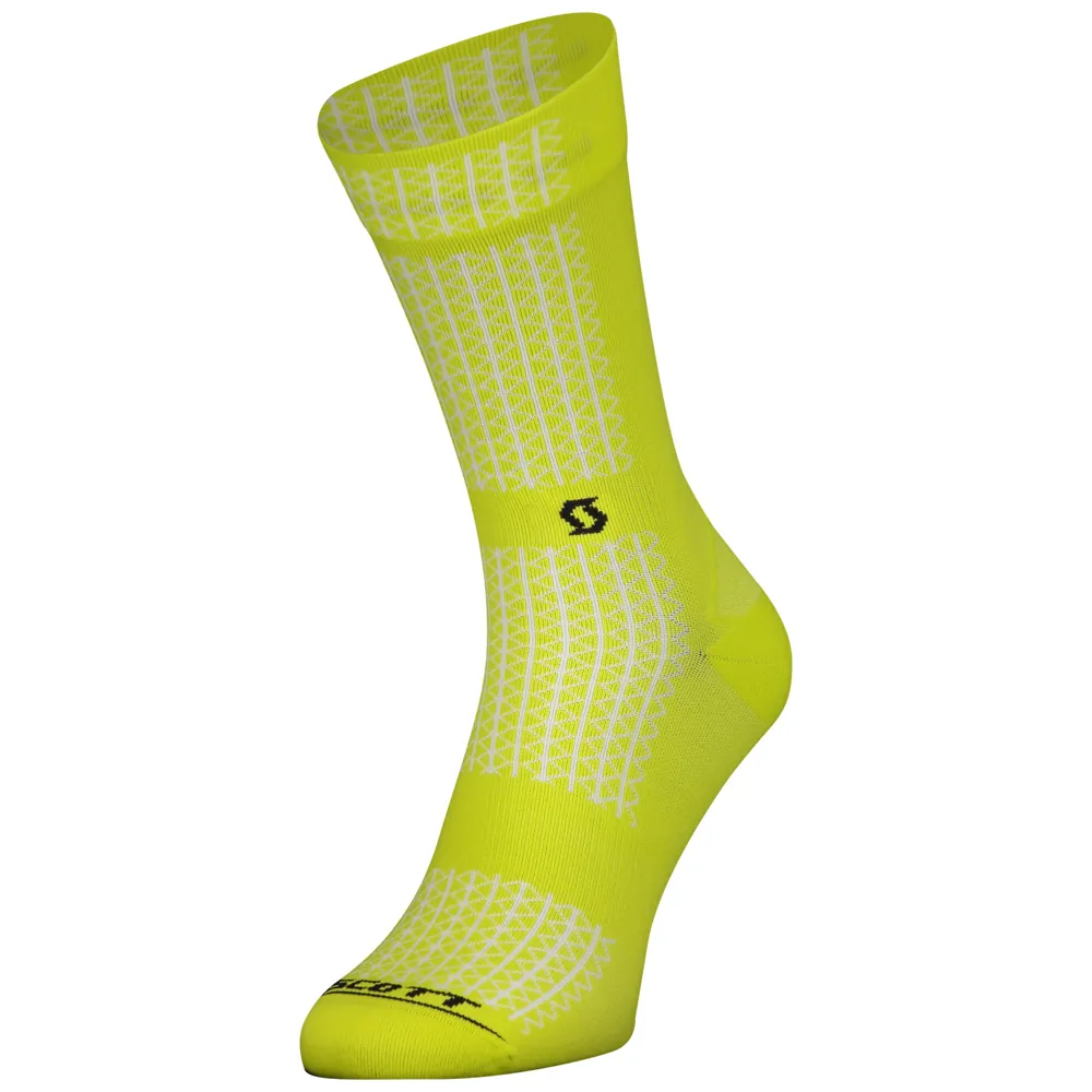 uPRISE Bikes Scott Performance Crew Socks - Sulphur Yellow/Black | Price match, 365 day return s, 18-Month Warranty, Finance Available & Free UK Delivery