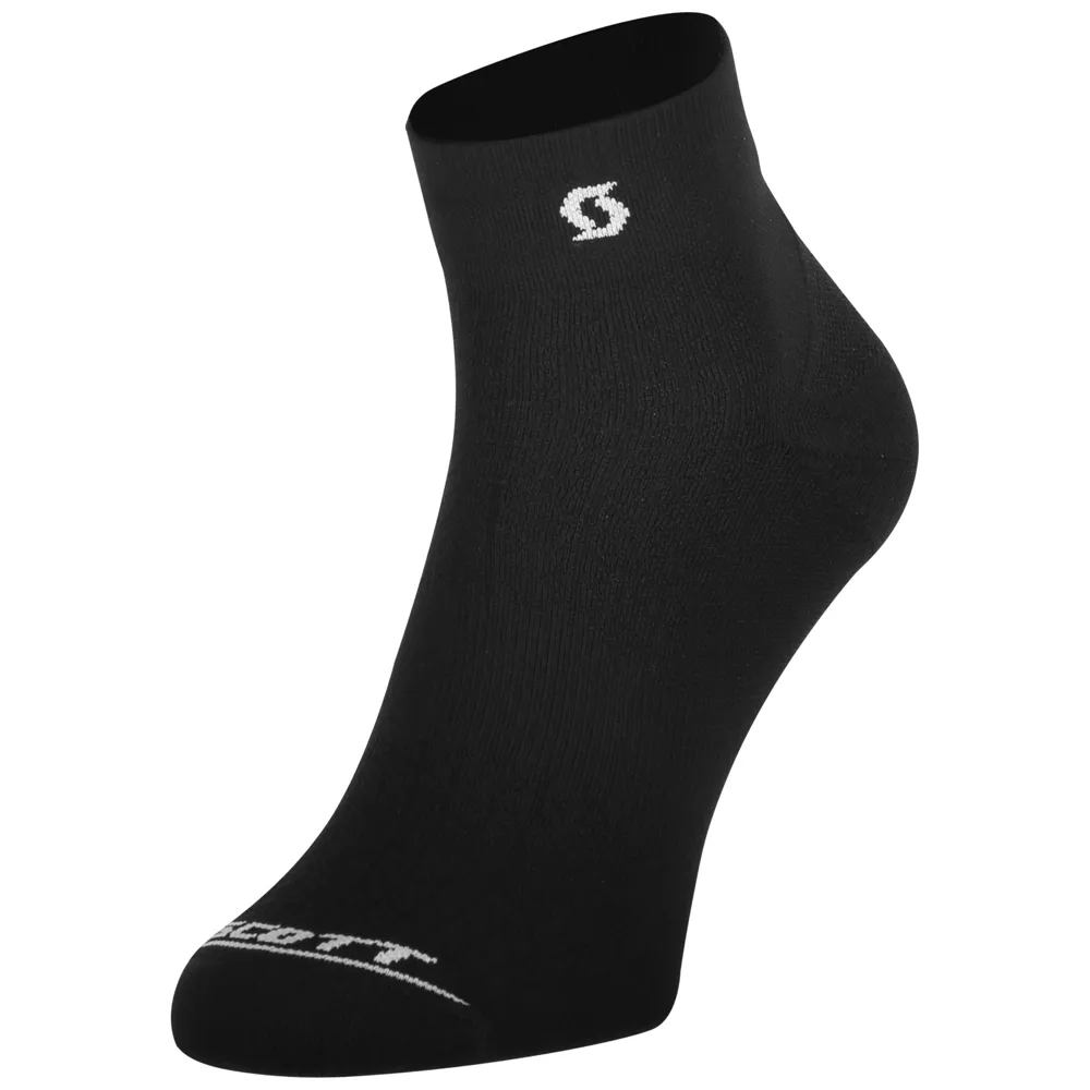 uPRISE Bikes Scott Performance Quarter Socks - Black/White | Price match, 365 day return s, 18-Month Warranty, Finance Available & Free UK Delivery