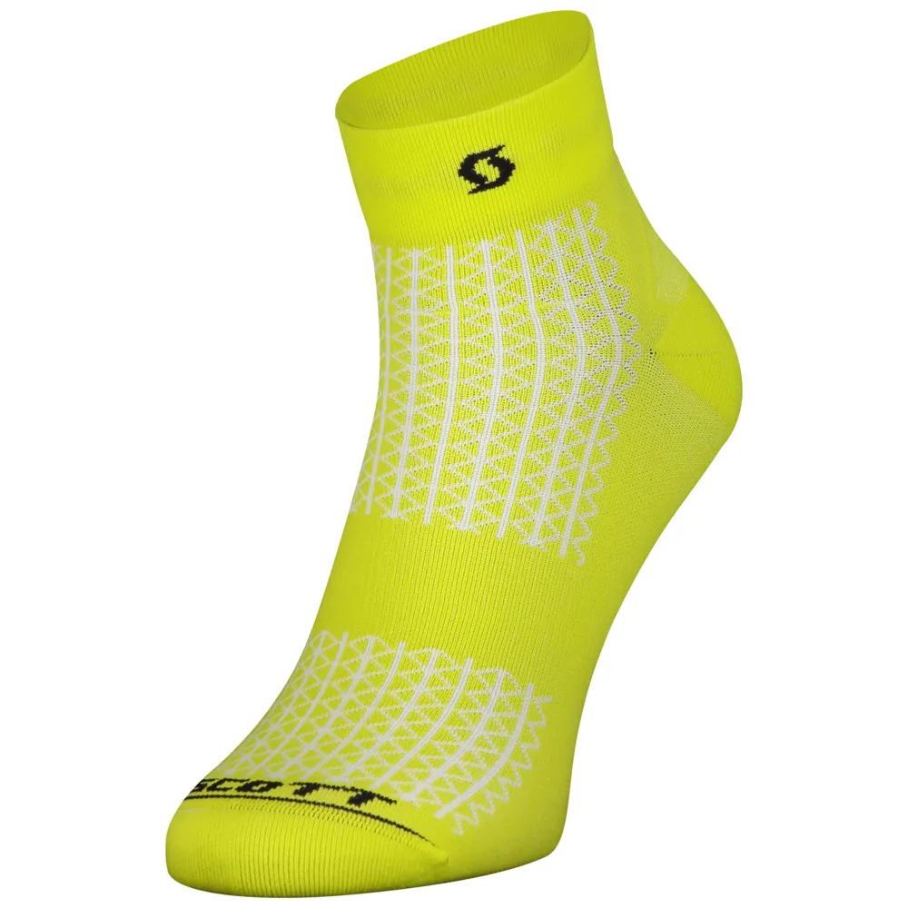 uPRISE Bikes Scott Performance Quarter Socks - Sulphur Yellow/Black | Price match, 365 day return s, 18-Month Warranty, Finance Available & Free UK Delivery
