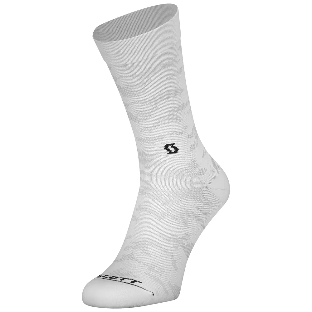 uPRISE Bikes Scott Trail Camo Crew Socks - White/Black | Price match, 365 day return s, 18-Month Warranty, Finance Available & Free UK Delivery