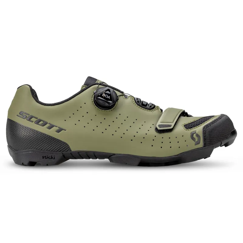 Scott Comp Boa MTB Shoes - Fir Green/Black-2